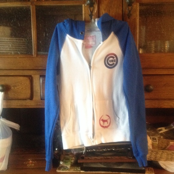 Victoria's Secret pink cubs MLB zip up hoodie