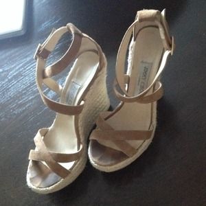 Lightly worn authentic Jimmy Choo Porto wedge!