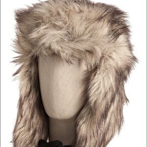 MICHAEL Michael Kors Beige Faux Fur Trapper Hat