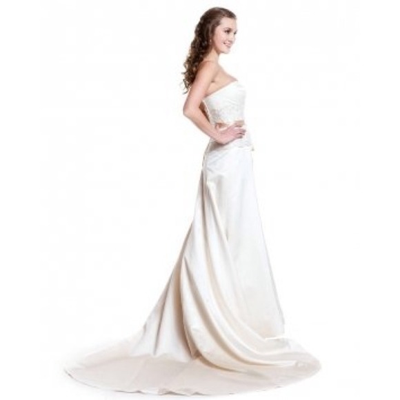 DaVinci Bridal Gown with beaded bodice - Picture 3 of 4