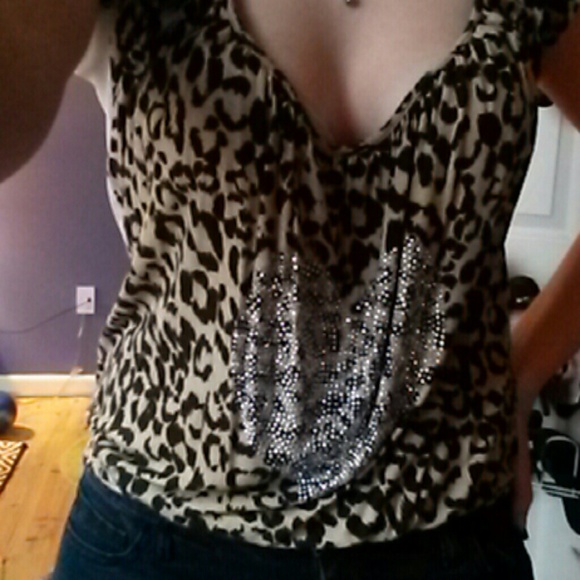 Leopard Print dressy shirt from Charlotte Russe.