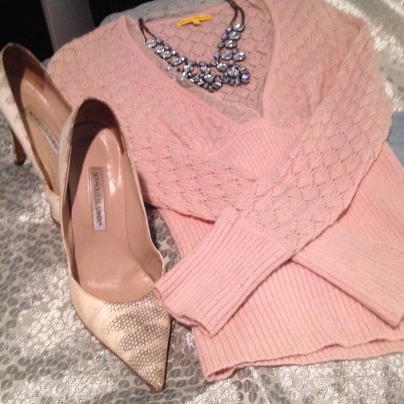 Catherine Malandrino pointelle  sweater