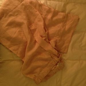 JCrew 100% silk light pink pajama bottom small