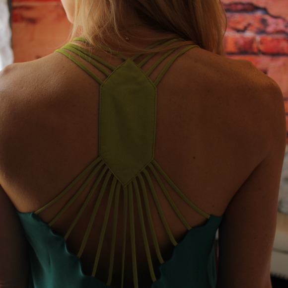 ⬇️Pretty back detail chiffon dress - Picture 2 of 2