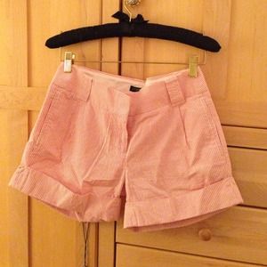 J.Crew seersucker shorts size 2. City fit