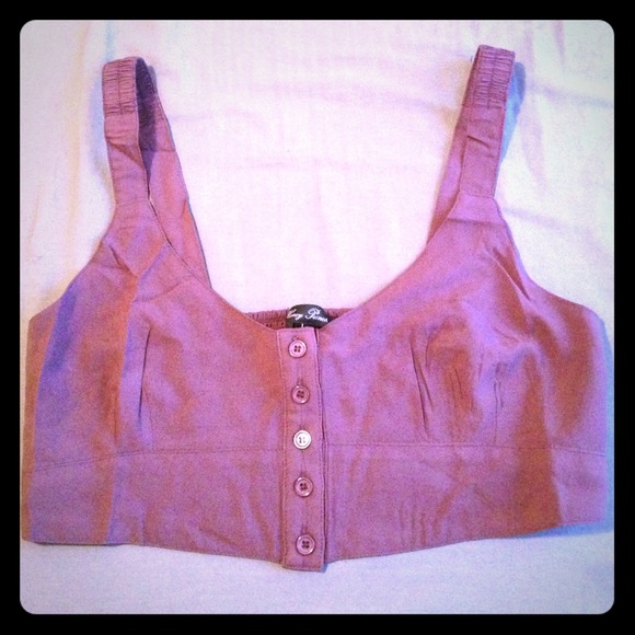 Plum Nasty Gal/Honey Punch Crop Top - Picture 1 of 2