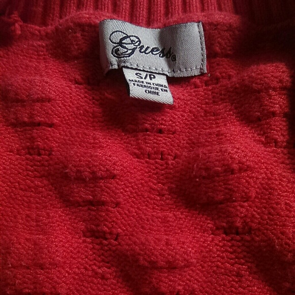 Guess Knitted Coral Orange Shirt - Picture 2 of 2