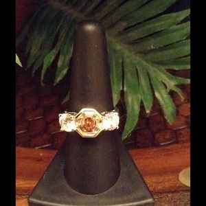 Semi Precious Stone Sterling Silver Ring SZ 8