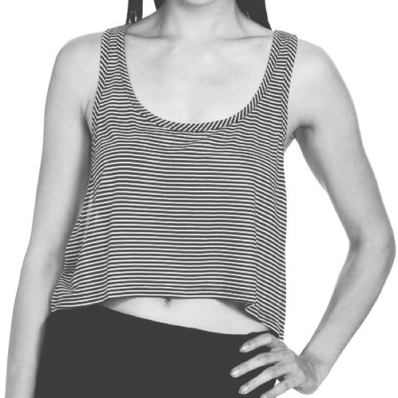 SOLD ❌ High-Low Dropped Arm Striped Tank