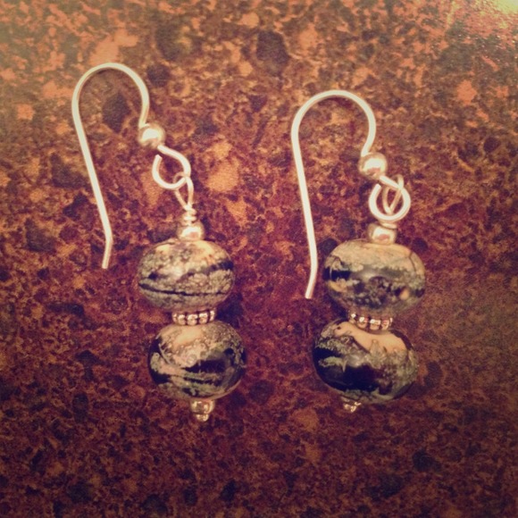 Hand made beaded earrings