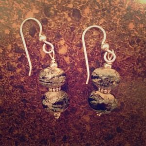 Hand made beaded earrings