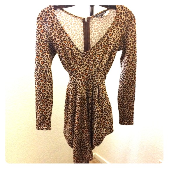 Foreign exchange leopard print dress