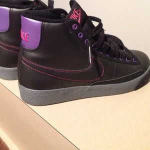 Nike Blazer High top women black grey purple