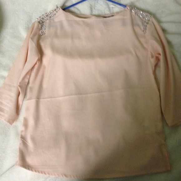 H&M studded blouse never worn Sz 2