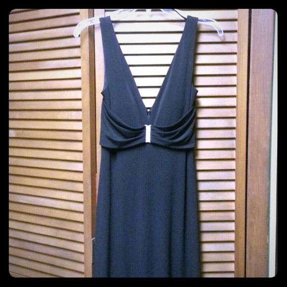 Black floor length dress