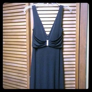 Black floor length dress