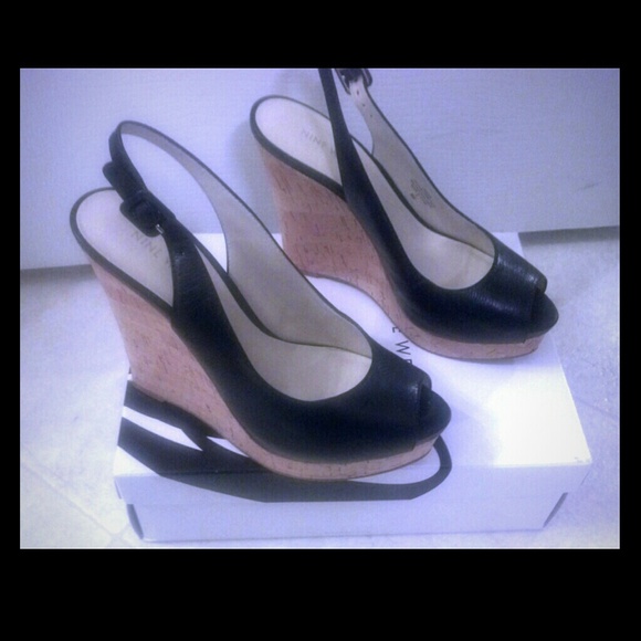 Reduced Stacked Wedge shoes by Nine West