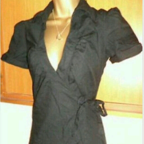 Black H&M  wrap shirt