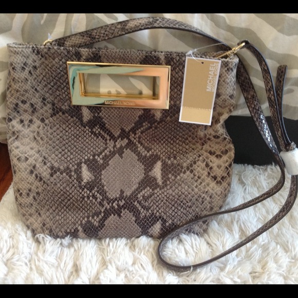 Michael Kors Snakeskin Clutch