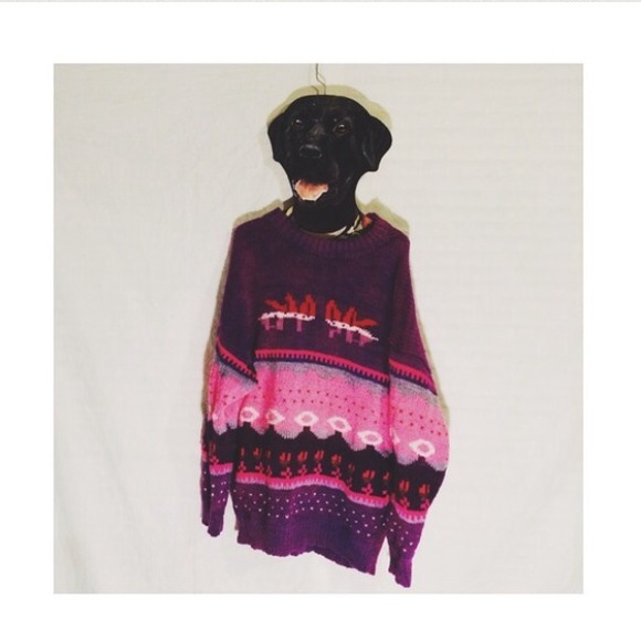 🎉HP🎉 Vintage oversized sweater!