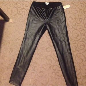 NWT Michael Kors leather leggings!
