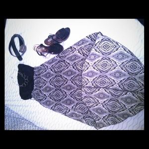 Hi low strapless dress