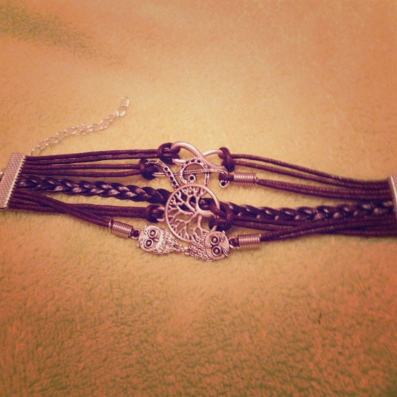 Leather multi strand bracelet SOLD