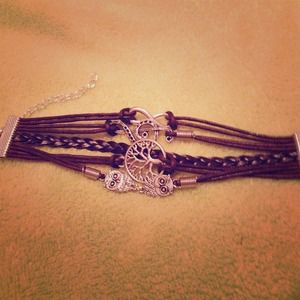 Leather multi strand bracelet SOLD