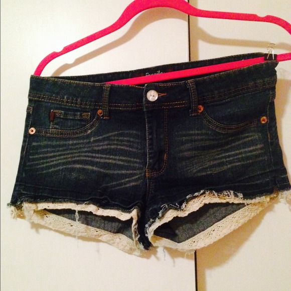 Blue jean shorts
