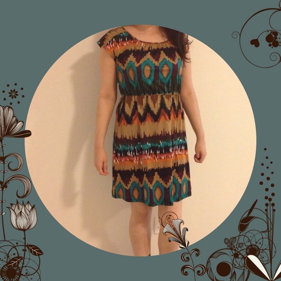 Ikat print dress