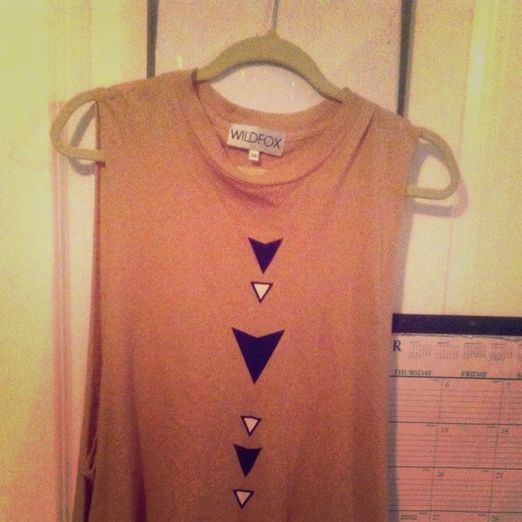 Wildfox high-low tribal tshirt