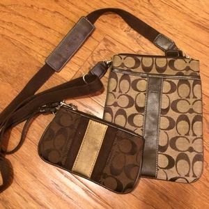 Coach wallet and cross body
