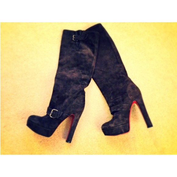Christian Louboutin Harletty 140 suede high boots