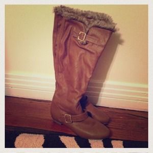 🎉Fur Trim Riding Boots!