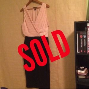 Longer dress, black and pink!