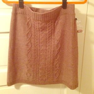 Sweater mini skirt