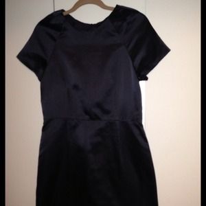 Black Satin Cynthia Rowley dress