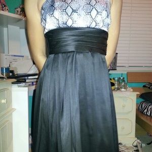 Dress with snake pattern