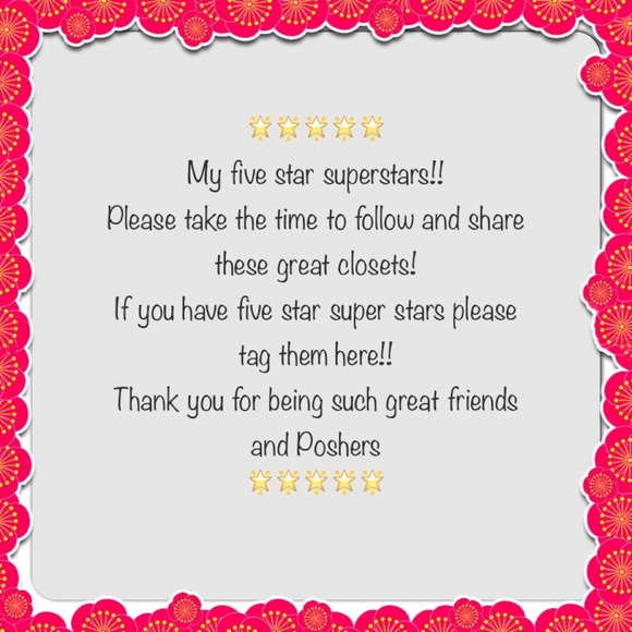 🌟🌟🌟🌟🌟My five star superstars🌟🌟🌟🌟
