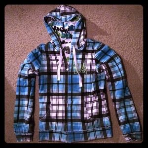 SOLD!! REVERSIBLE Billabong Zip-up hoodie