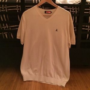 Beige short sleeve sweater