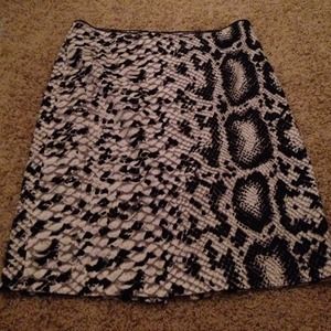 Snake print skirt