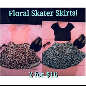 SOLD●Floral Skater Skirts
