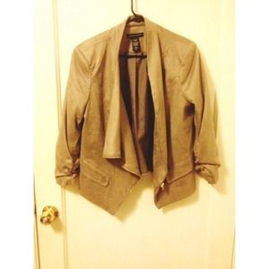 Tan, throw over (blazer)