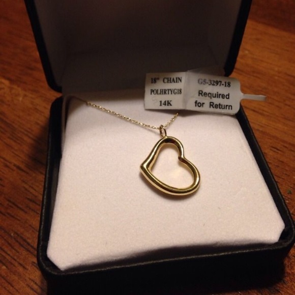 14k gold heart pendant - Picture 2 of 2