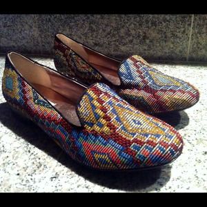Steve Madden Aztec Tapestry Classic Loafer Flats