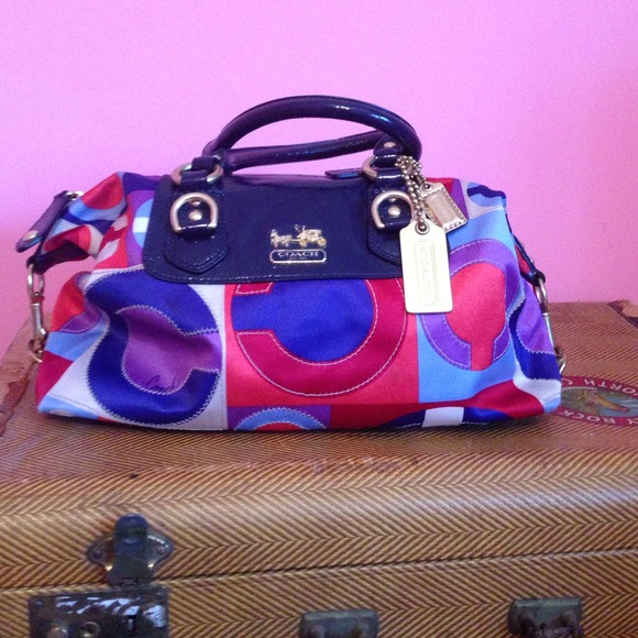 Beautiful multicolored coach bag