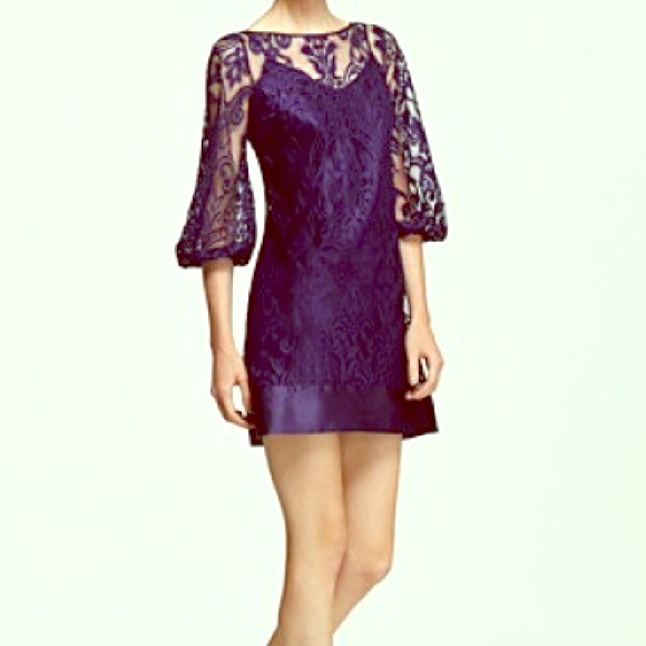 SOLD ‼️REDUCED!! Laundry Purple Lace Shift Dress