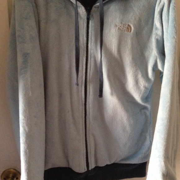 North face reversable fleece jacket
