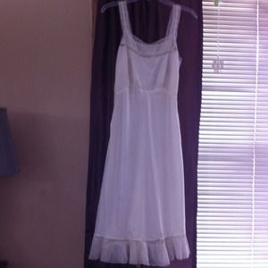 Vintage white nylon slip